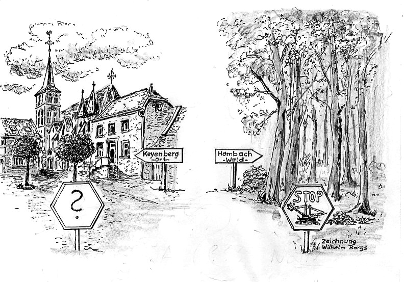 © Wilhelm Borgs | Zeichnung Hambach Keyenberg 2018-2