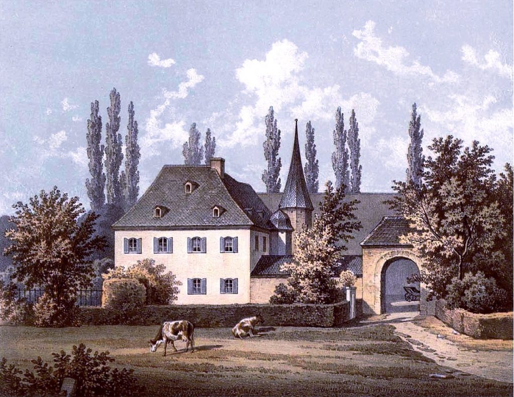 © https://de.wikipedia.org/wiki/Kleinbouslar#/media/Datei:Buslar_Sammlung_Duncker.jpg | Haus Bouslar um 1860