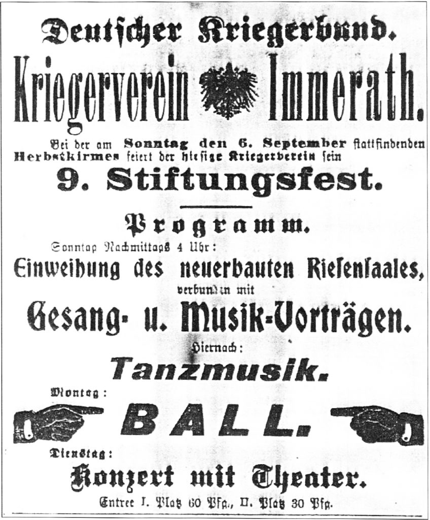 © Erkelenzer Kreisblatt, Nr. 70 | unbekannt | Kaisersaal Stiftungsurkunde 1903