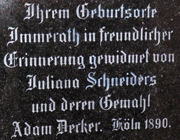 © Hans Goeres | Inschrift Spender Hochaltar-2