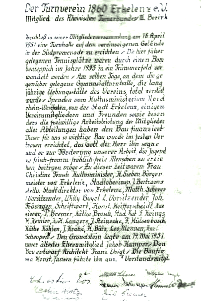 Textrolle-Grundstein