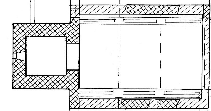 © Schwanenberg 1972 | Günther Merkens | Grundriss Vorgängerkirche