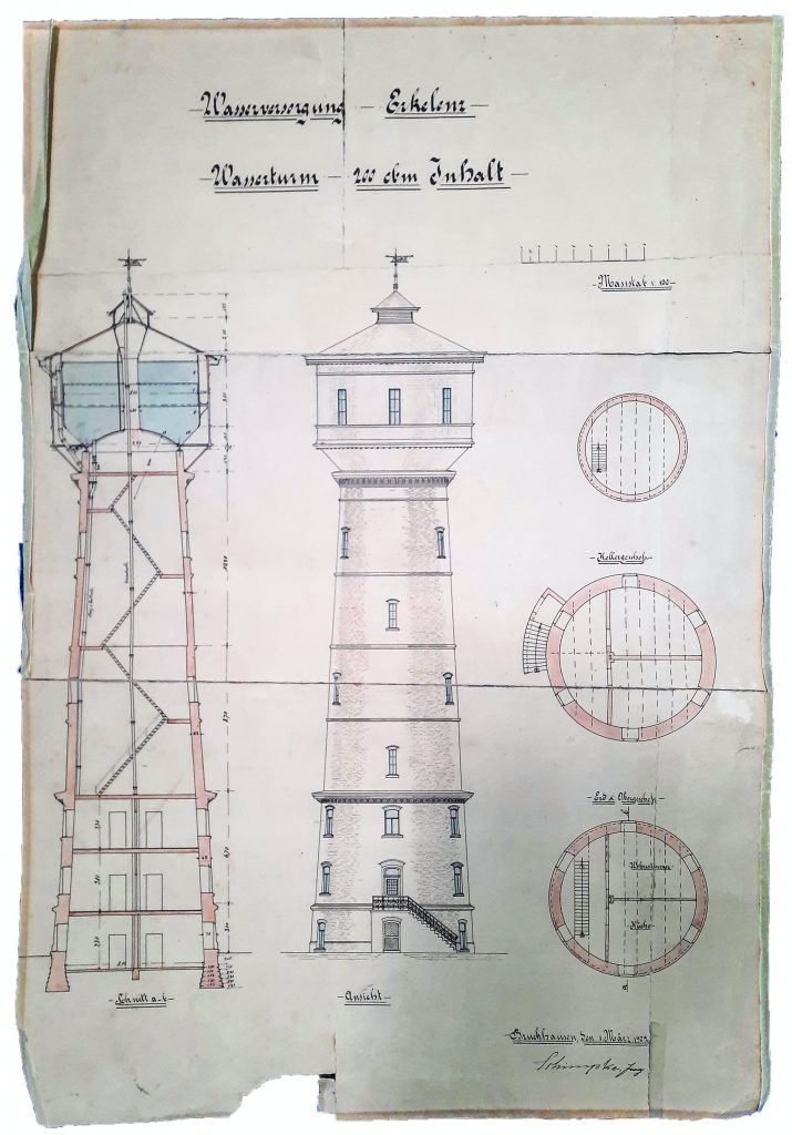 © Heimatverein der Erkelenzer Lande e. V. | Jörg Schimpke | Wasserturm Skizze