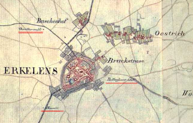 © gemeinfrei | Tranchotkarte | Erkelens Tranchot