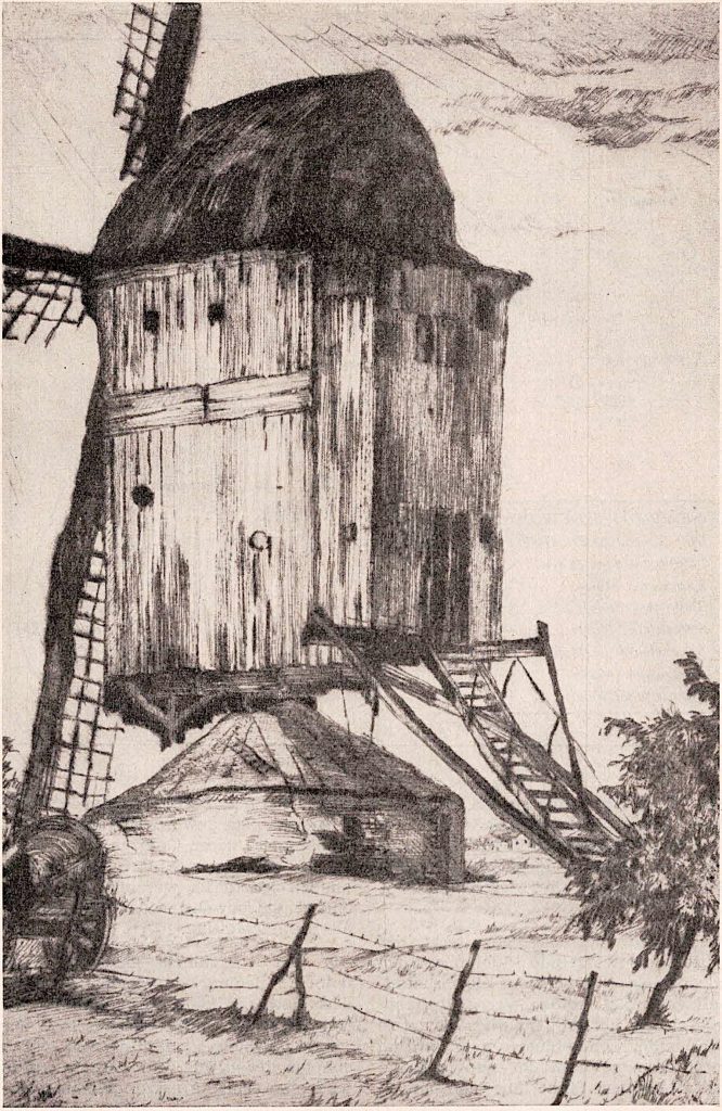 © Stadtarchiv Erkelenz | Bockwindmuehle-bei-Gerderath-1924-von-Theo-Blum-Koeln