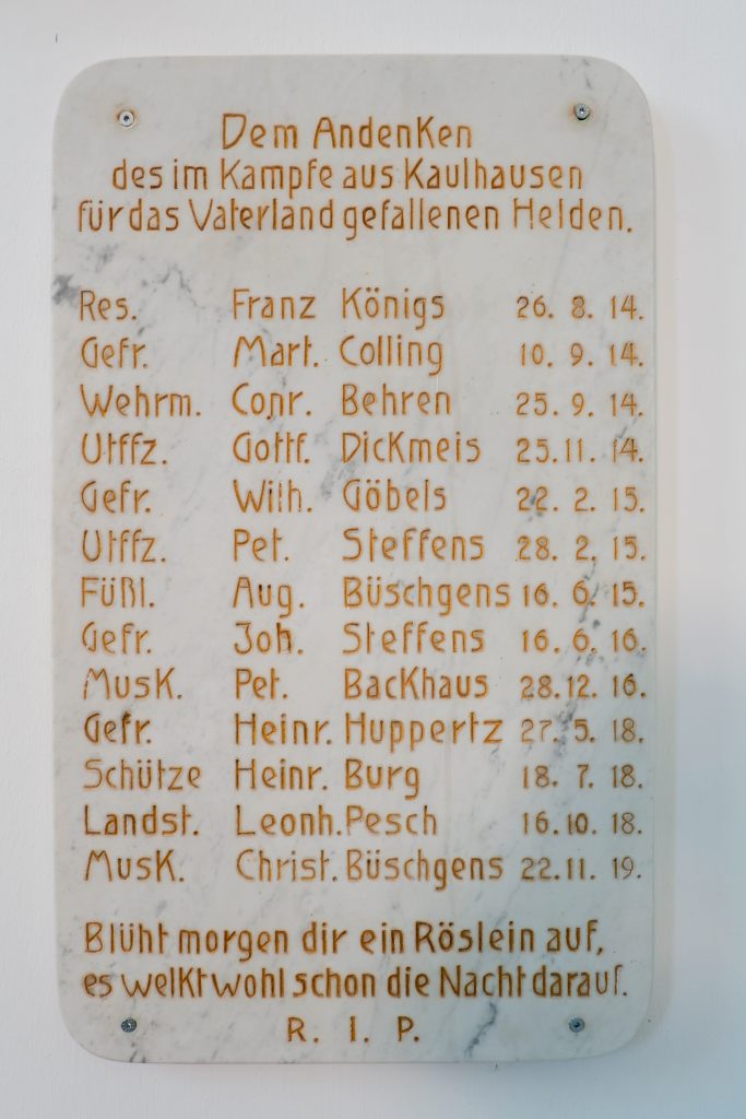Gedenktafel 1. Weltkrieg
