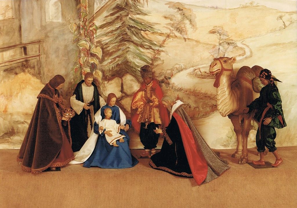 © Archiv Familie Jannings | unbekannt | Krippe-mit-angezogenen-Figuren