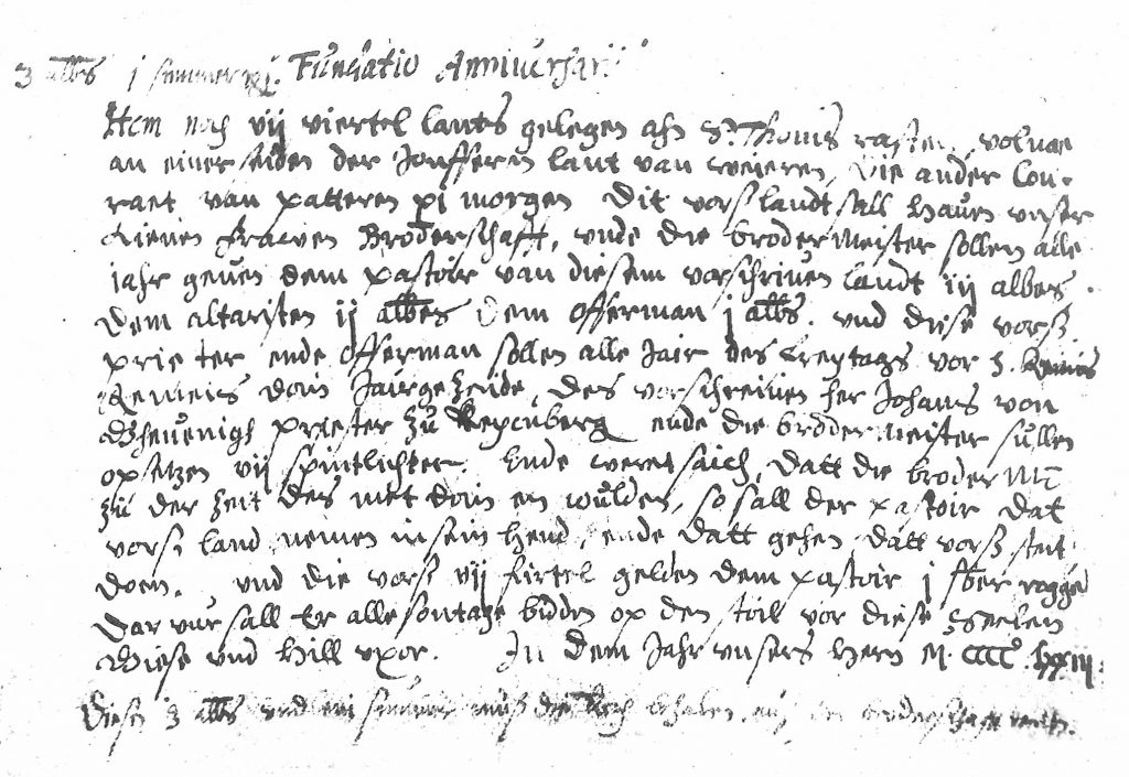 © Rainer Merkens | von-Gevenich-Urkunde 1437