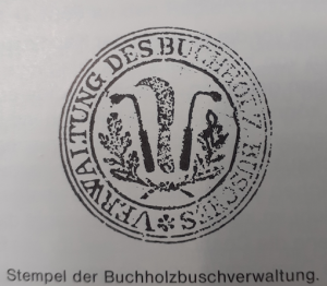 R. Recker-Proprenter | Stempel der Buchholzbuschverwaltung
