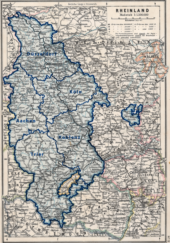 Wolfgang Lothmann | Rheinland Regierungsbezirke 1905