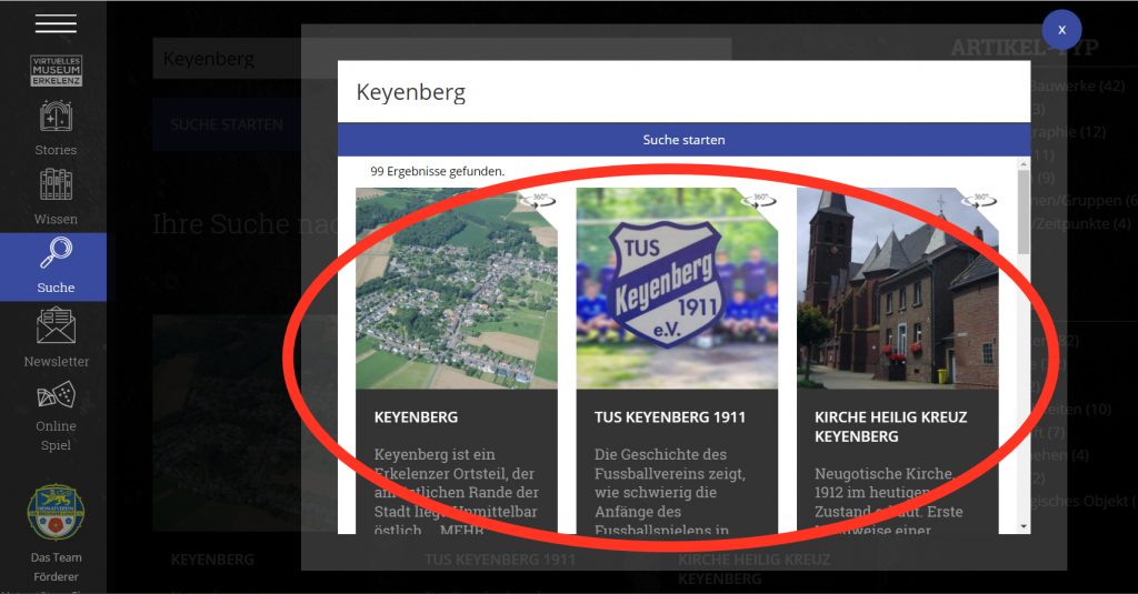 Suche-Artikelanzeige