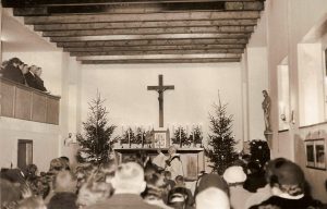 © Bernd Finken | Hermann Schwingens | 1956-01-08-Wiggers segnet Erweiterung Kapelle Oerath ein