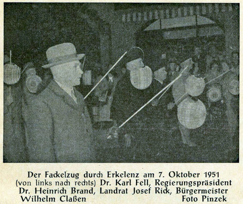 © Heimatverein der Erkelenzer Lande e. V. | Pinzek | Fackelzug des Komitees zur Rettung des Lambertiturmes