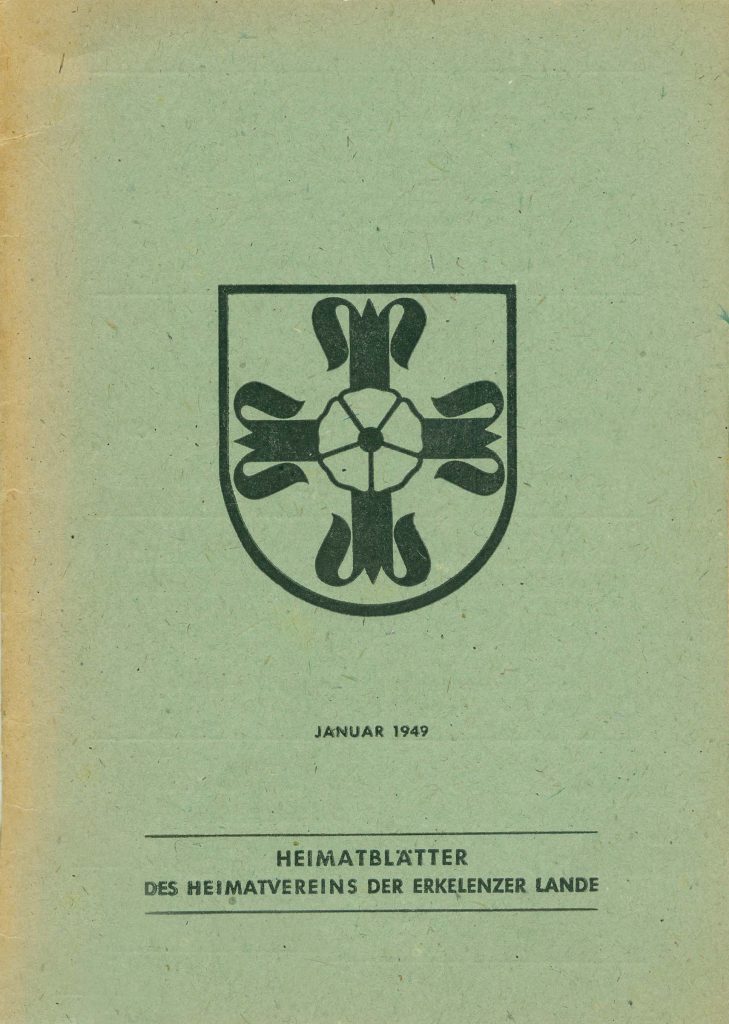 © Heimatverein der Erkelenzer Lande e. V. | Heimatblaetter 1949 Nr.-1_Cover