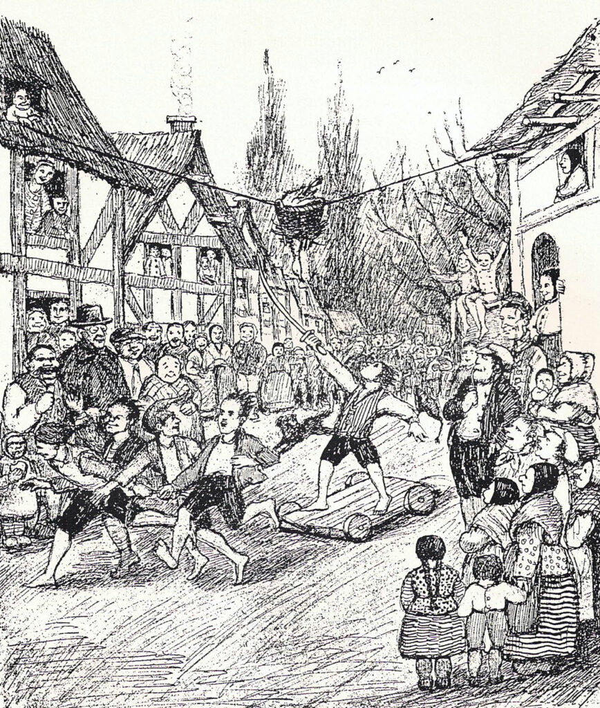 © Alberta Otten | unbekannt | Hahnenschlagen im Selfkant