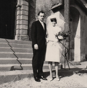 Trauung am 3 Oktober 1964 auf der Wildenburg