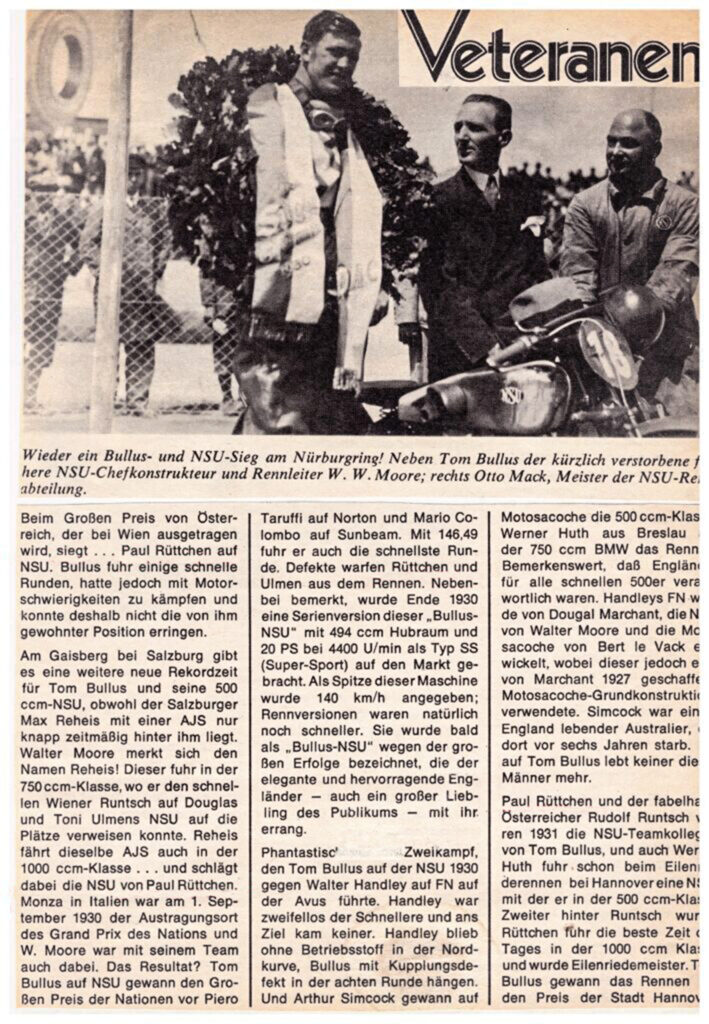 Erwin Tragatsch | Veteranen