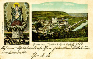 © Dr. Rainer Klügel | Adolf Welzel | 1906-07-01 Postkarte aus Wartha in Schlesien von Reinhold Klügel an Martha Hein in Neustadt, Oberschlesien (Vorderseite)