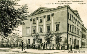 © Dr. Rainer Klügel | 1908-08-10 Postkarte aus Glogau von Reinhold Klügel an seine Familie (Vorderseite)