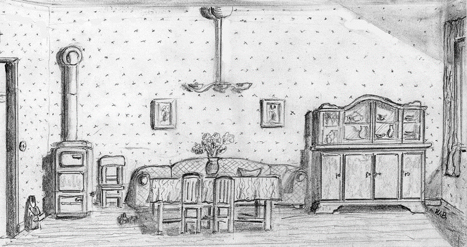 © Wlihelm Borgs | Wilhelm Borgs | Kohleofen im Wohnzimmer