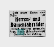 © Westdeutsche Landeszeitung 12.9.1921 | Westdeutsche Landeszeitung 12.9.1921