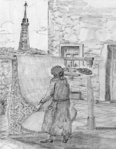 © Wilhelm Borgs | Bild3 Teppich klopfen