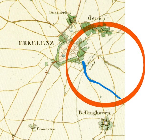 Straße nach Kückhoven