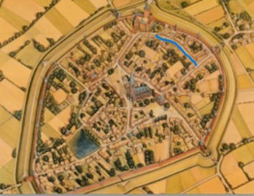 © Archiv Heimatverein | Willi Wortmann | Deventer Karte, gefüllt Pangel