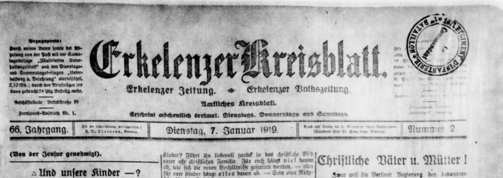 1919 Von der Zensazr genehmigt