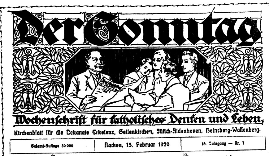 © Zeitpunkt.nrw | Der Sonntag, 1920