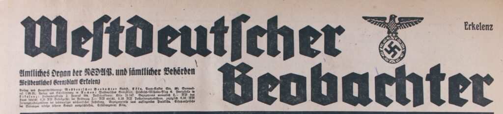 © (c) Stadtarchiv Erkelenz | Stadtarchiv Erkelenz | Westdeutscher Beobachter_